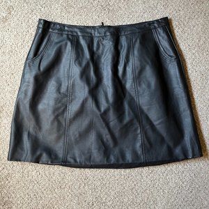 City Chic Pleather Mini Skirt